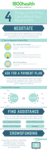 4 Things To Do If You Can't Afford Your Medical Bills [1800health Infographic]C-01